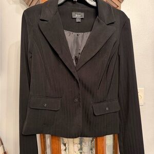 Vtg Byer California Black Blazer jacket lined career workwear